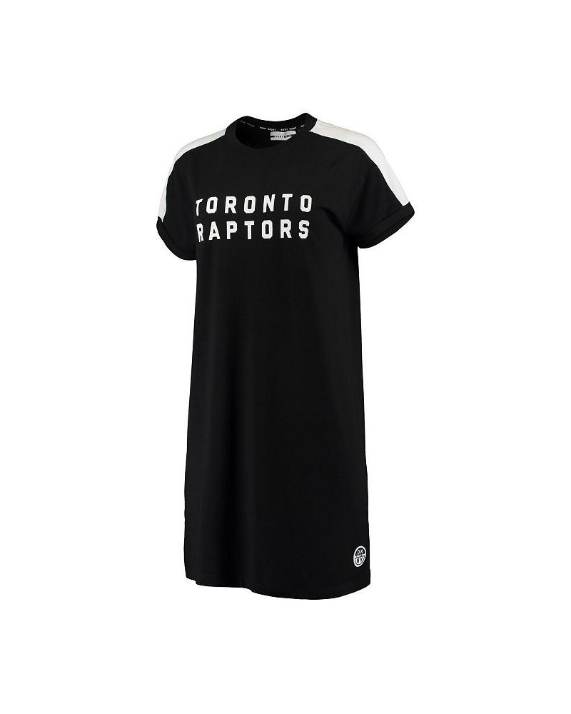 Women's Black Toronto Raptors Robyn Sneaker Dress Black $33.60 Dresses