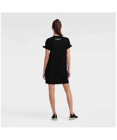 Women's Black Toronto Raptors Robyn Sneaker Dress Black $33.60 Dresses