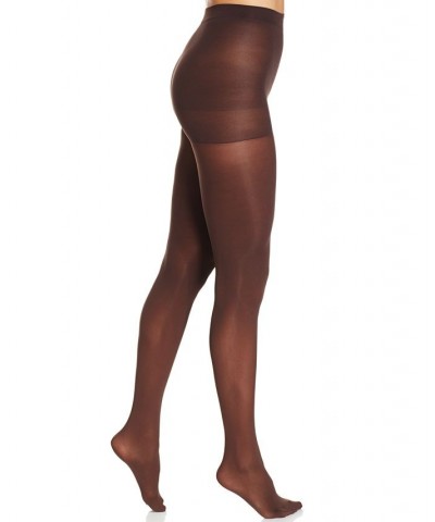 Women's Opaque Control Top Tights Brown $13.40 Hosiery