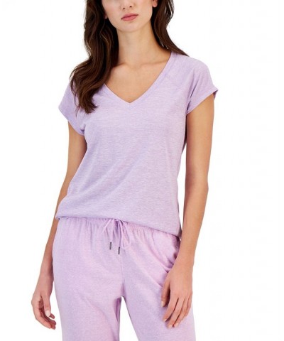 Women's Essentials Rapidry Heathered Performance T-Shirt Purple $9.87 Tops