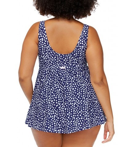 Trendy Plus Size Sunshine Coast Lucia Swim Dress Navy $52.64 Swimsuits