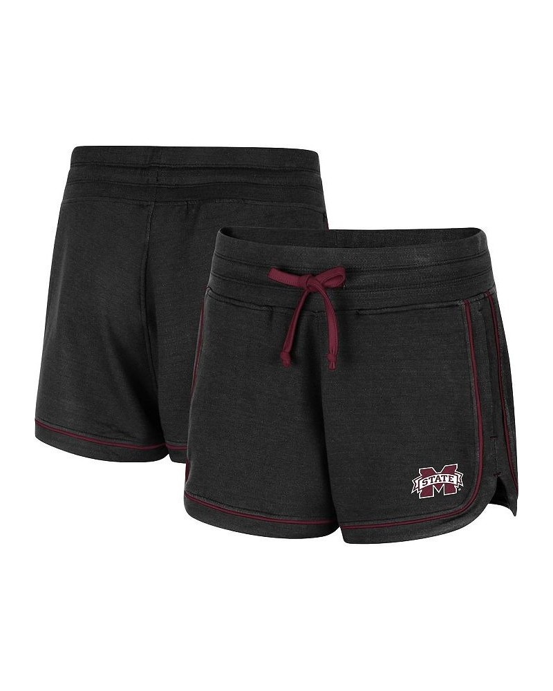 Women's Heathered Black Mississippi State Bulldogs Lil Sebastian Shorts Heathered Black $24.77 Shorts