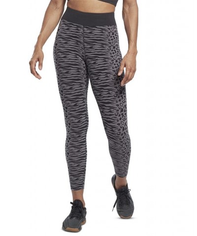 Women's Modern Safari High-Rise 7/8 Leggings Night Black/ Pure Grey $22.20 Pants