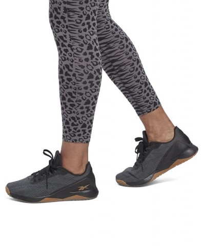 Women's Modern Safari High-Rise 7/8 Leggings Night Black/ Pure Grey $22.20 Pants