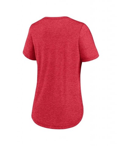 Women's Heather Red Los Angeles Angels Touch Tri-Blend T-shirt Heather Red $18.90 Tops