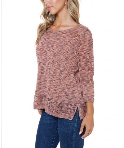 Women's Space Dye Sweater Orange $27.88 Sweaters