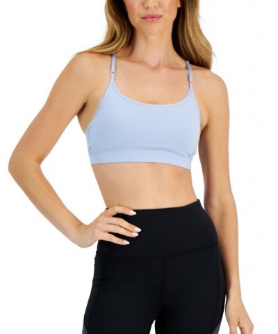 Women's Solid Low-Impact Bra Zen Blue $9.01 Bras