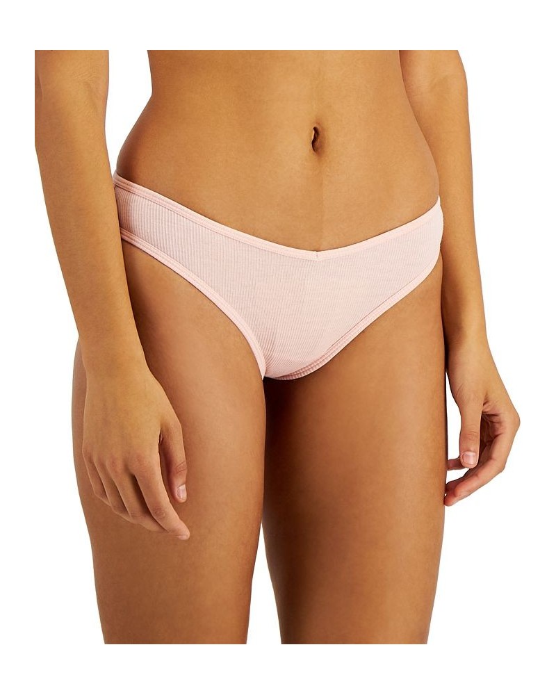 Women's Ribbed Thong Peachskin $8.40 Panty