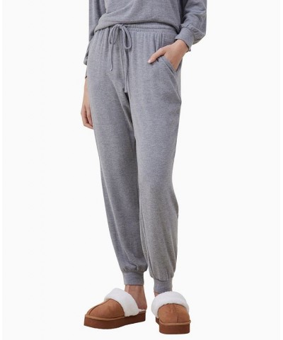 Women's Super Soft Slim Pants Silver $28.04 Sleepwear