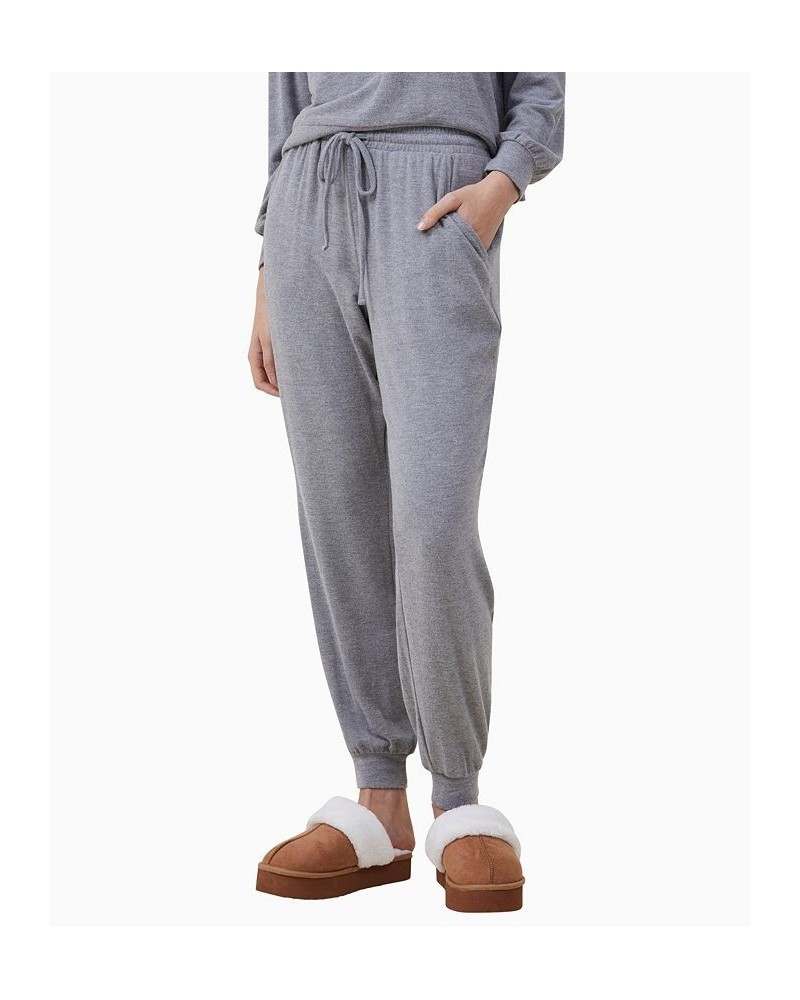 Women's Super Soft Slim Pants Silver $28.04 Sleepwear