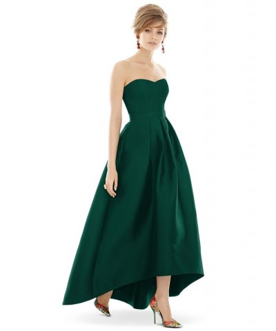 Strapless High-Low Maxi Dress Green $110.88 Dresses