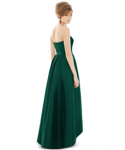 Strapless High-Low Maxi Dress Green $110.88 Dresses