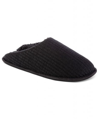 Sherpa-Lined Knit Slippers Black $11.22 Shoes