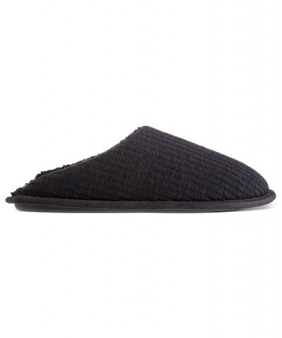 Sherpa-Lined Knit Slippers Black $11.22 Shoes