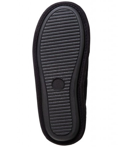 Sherpa-Lined Knit Slippers Black $11.22 Shoes