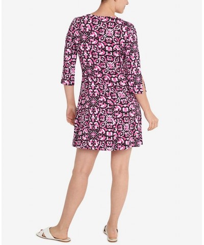 Petite Floral Dress Purple $29.60 Dresses