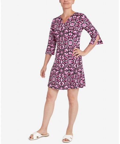 Petite Floral Dress Purple $29.60 Dresses