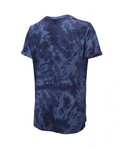 Women's Threads Navy Colorado Avalanche Boyfriend Tie-Dye T-shirt Navy $25.76 Tops