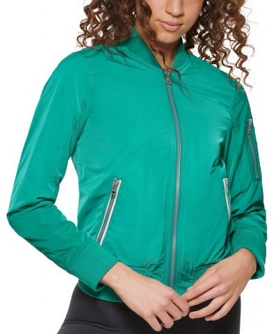 Women's Zip-Detail Bomber Jacket Peach Blush $33.60 Jackets