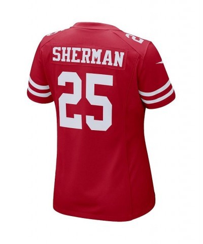 Women's Richard Sherman Scarlet San Francisco 49ers Game Player Jersey Scarlet $59.80 Jersey