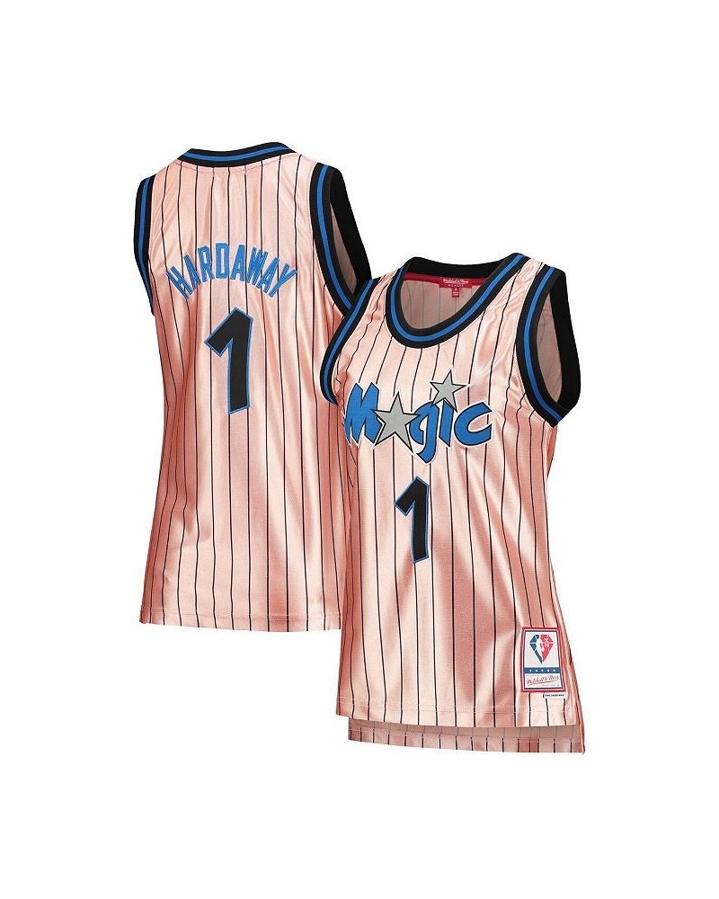 Women's Penny Hardaway Pink Orlando Magic 75th Anniversary Rose Gold 1993 Swingman Jersey Pink $86.95 Jersey