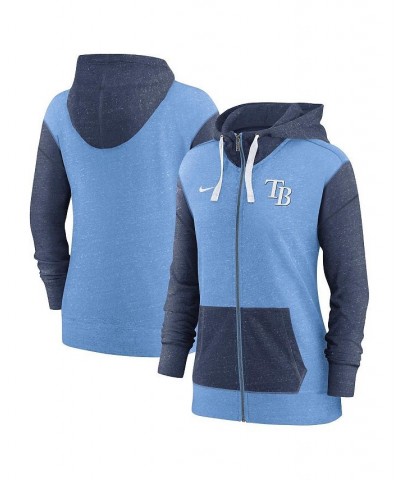 Women's Light Blue Tampa Bay Rays Full-Zip Hoodie Light Blue $47.69 Sweatshirts