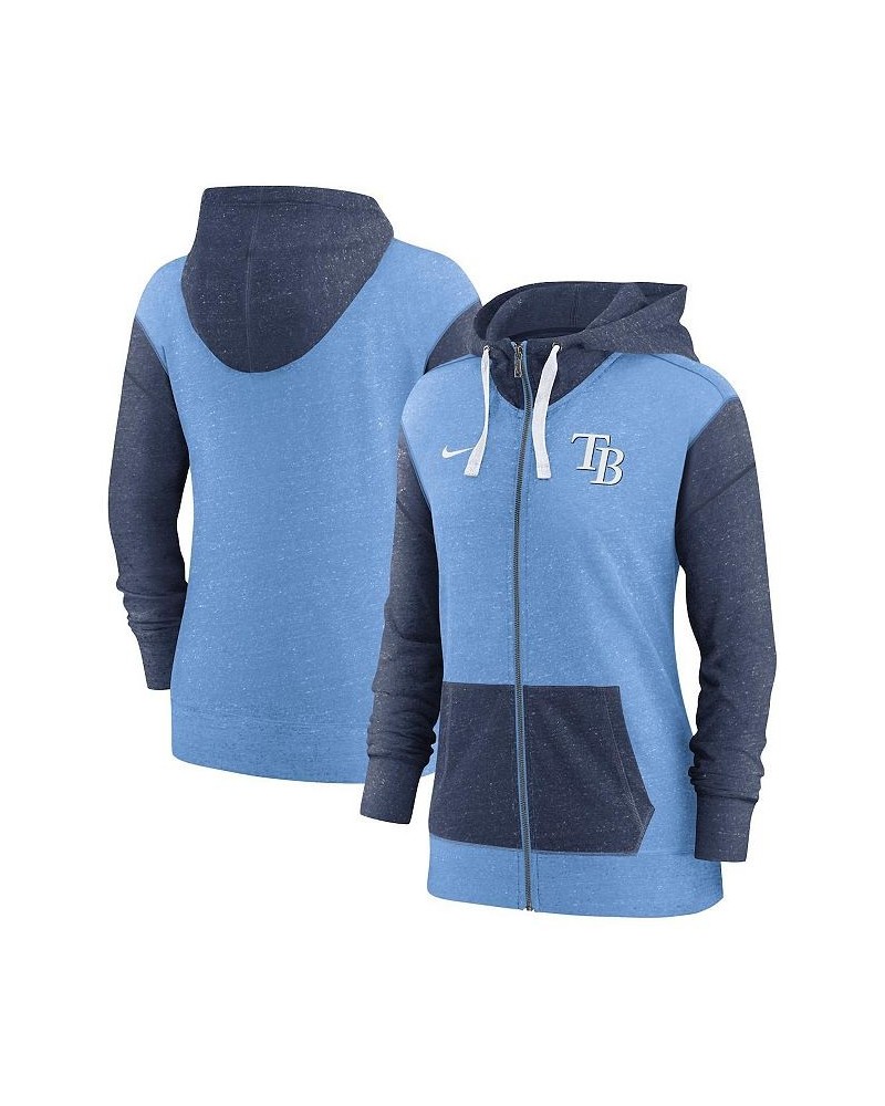 Women's Light Blue Tampa Bay Rays Full-Zip Hoodie Light Blue $47.69 Sweatshirts