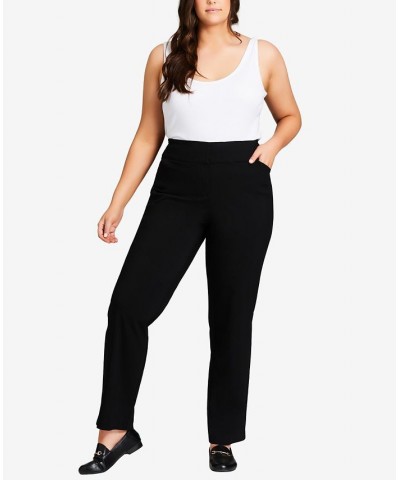 Plus Size Super Stretch Tall Trousers Black $35.74 Pants