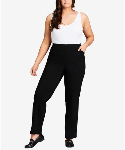 Plus Size Super Stretch Tall Trousers Black $35.74 Pants