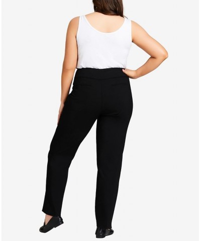 Plus Size Super Stretch Tall Trousers Black $35.74 Pants