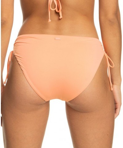 Juniors' Classics Hipster Tie Bikini Bottoms Papaya Punch $23.00 Swimsuits