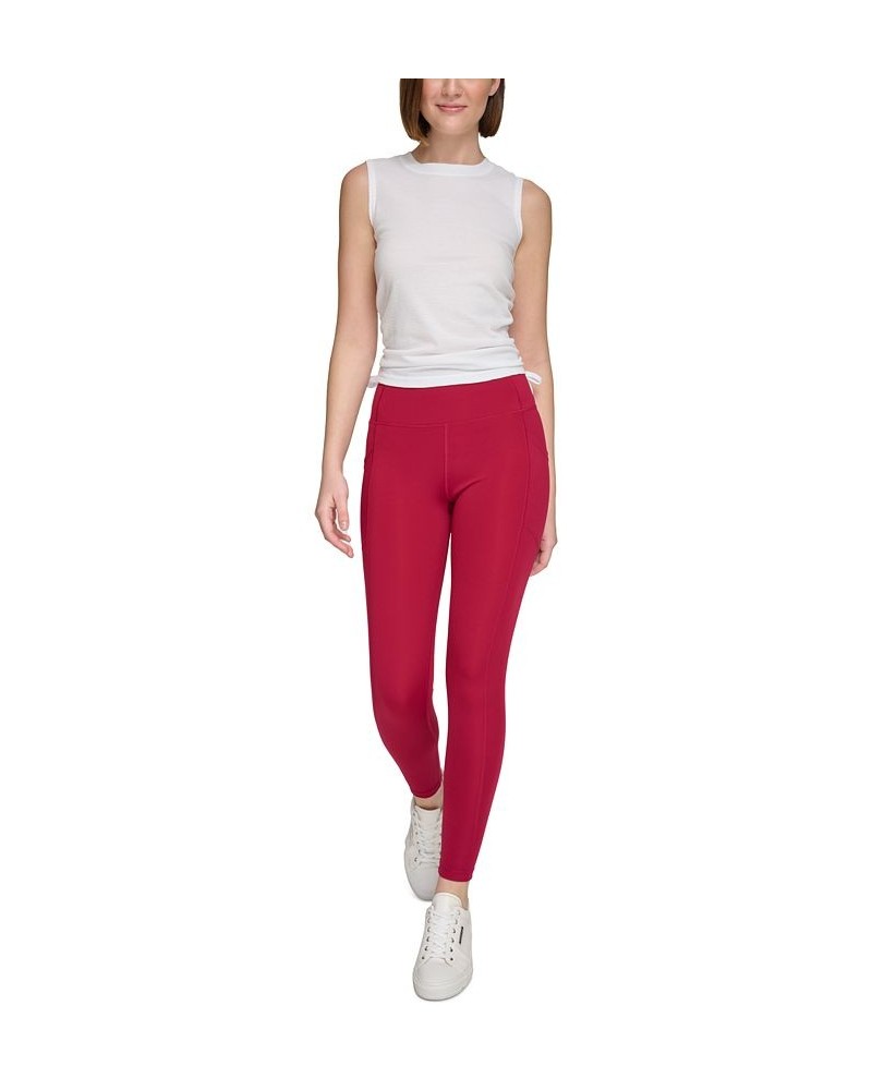 Women's Side-Pocket 7/8 Leggings Chianti $19.48 Pants