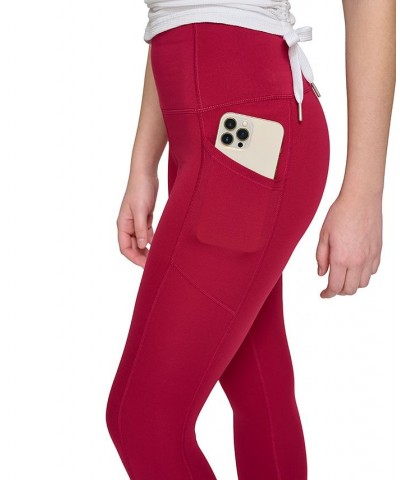 Women's Side-Pocket 7/8 Leggings Chianti $19.48 Pants