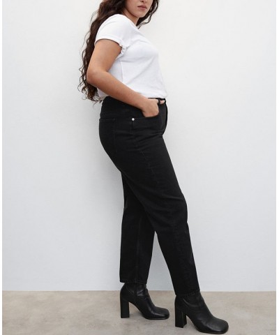 Women's Mom High-Waist Jeans Black Denim $32.20 Jeans