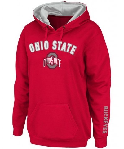 Women's Scarlet Ohio State Buckeyes Arch Logo 1 Pullover Hoodie Scarlet $34.79 Sweatshirts