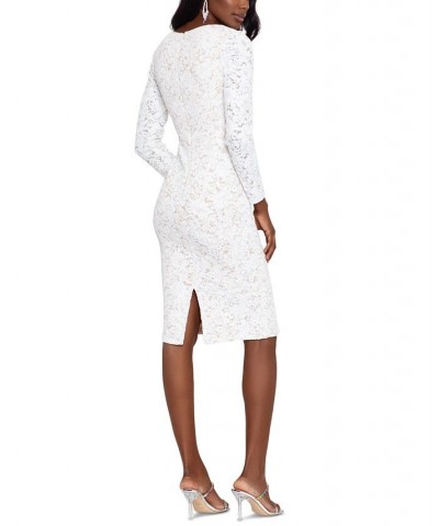 Sequin & Lace Dress White $91.46 Dresses