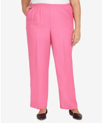 Plus Size Classic Fit Average Length Pull-on Pants Carnation $21.53 Pants