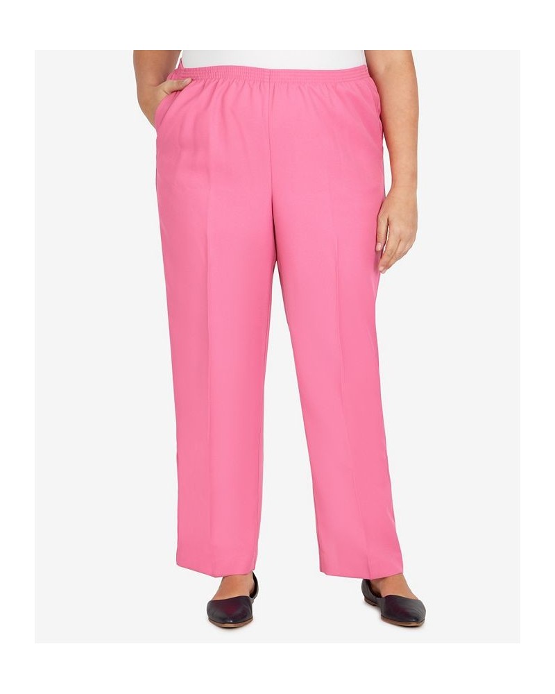 Plus Size Classic Fit Average Length Pull-on Pants Carnation $21.53 Pants