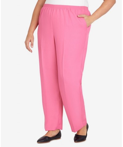 Plus Size Classic Fit Average Length Pull-on Pants Carnation $21.53 Pants