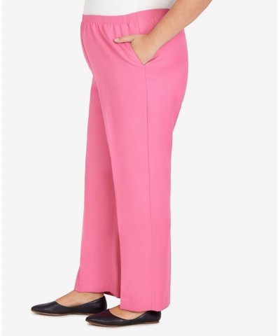 Plus Size Classic Fit Average Length Pull-on Pants Carnation $21.53 Pants