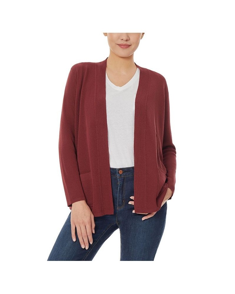 Women's Icon Cardigan Sweater Bordeaux $27.92 Sweaters