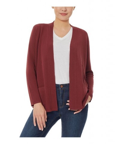 Women's Icon Cardigan Sweater Bordeaux $27.92 Sweaters