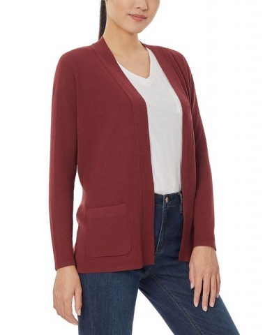 Women's Icon Cardigan Sweater Bordeaux $27.92 Sweaters