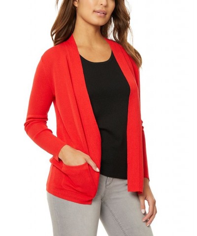 Women's Icon Cardigan Sweater Bordeaux $27.92 Sweaters