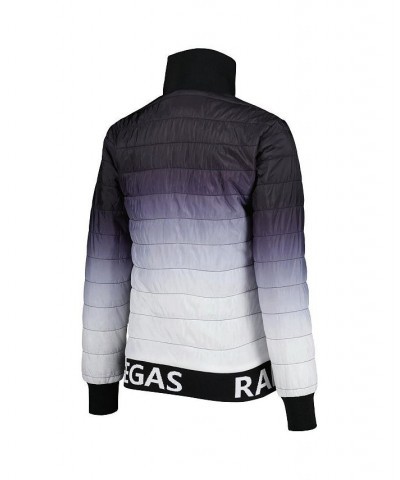 Women's Black Silver Las Vegas Raiders Color Block Full-Zip Puffer Jacket Black, Silver $89.30 Jackets