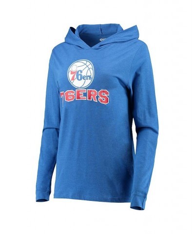 Women's Royal Philadelphia 76ers Pullover Hoodie and Pants Sleep Set Royal $38.25 Pajama