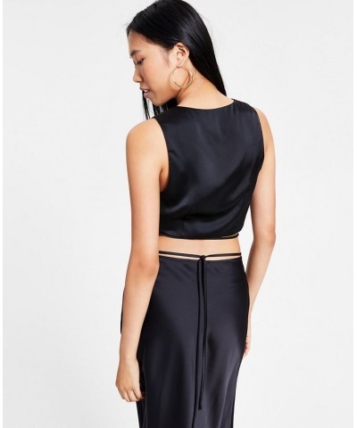 Women's Wrap Top Black $20.04 Tops