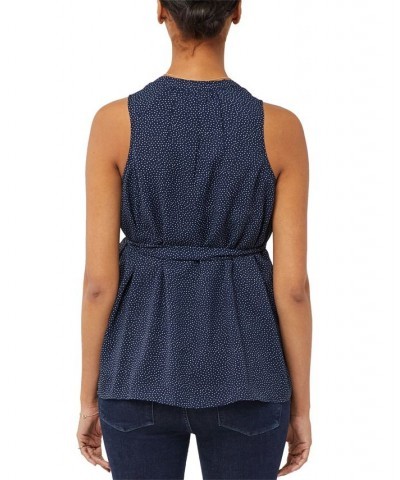 Pleated Maternity Top Blue $30.24 Tops