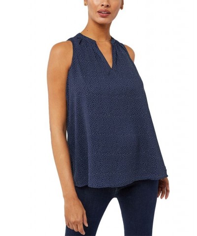 Pleated Maternity Top Blue $30.24 Tops