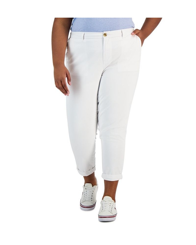 TH Flex Plus Size Hampton Chino Pants White $26.65 Pants